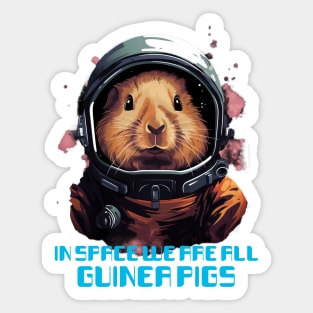 Guinea Pig Astronaut Sticker